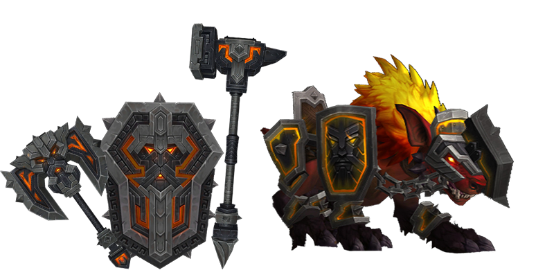 Dark Iron Dwarf weapon transmog and new mount